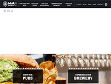 Tablet Screenshot of mauibrewingco.com